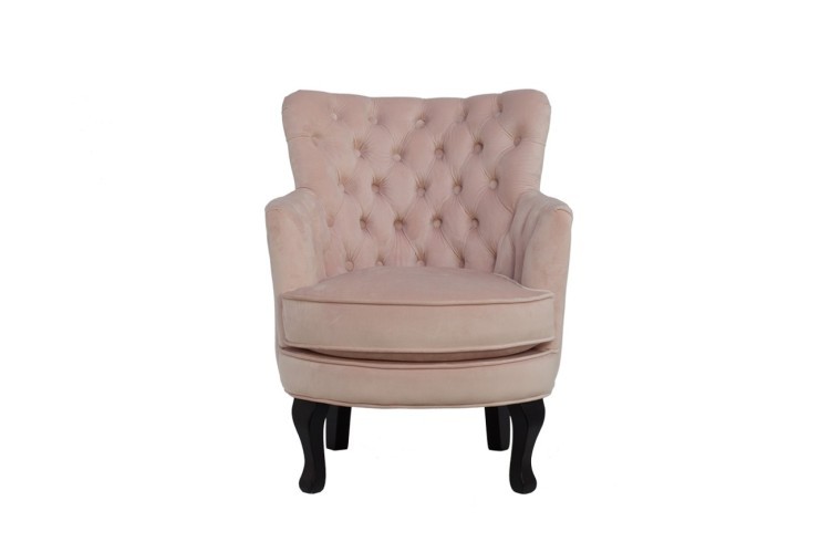 Кресло велюр розовый 64*70,5*77см (TT-00000968)