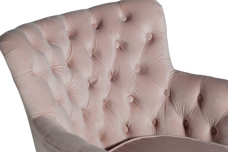 Кресло велюр розовый 64*70,5*77см (TT-00000968)