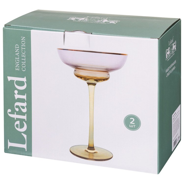 Набор креманок "twist & shine" pink, 2 шт/220 мл Lefard (687-003)