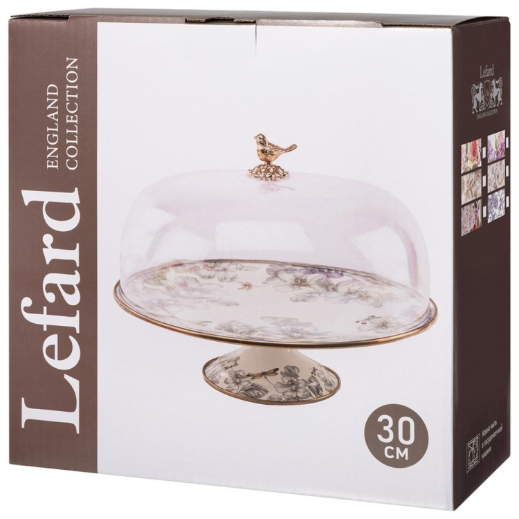 Тортовница lefard с крышкой диа.30см Lefard (950-725)