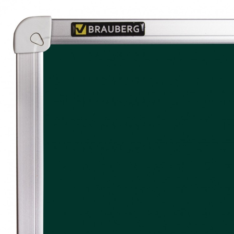 Доска для мела магнитная 90х120 см зеленая Brauberg 231706 (1) (89583)