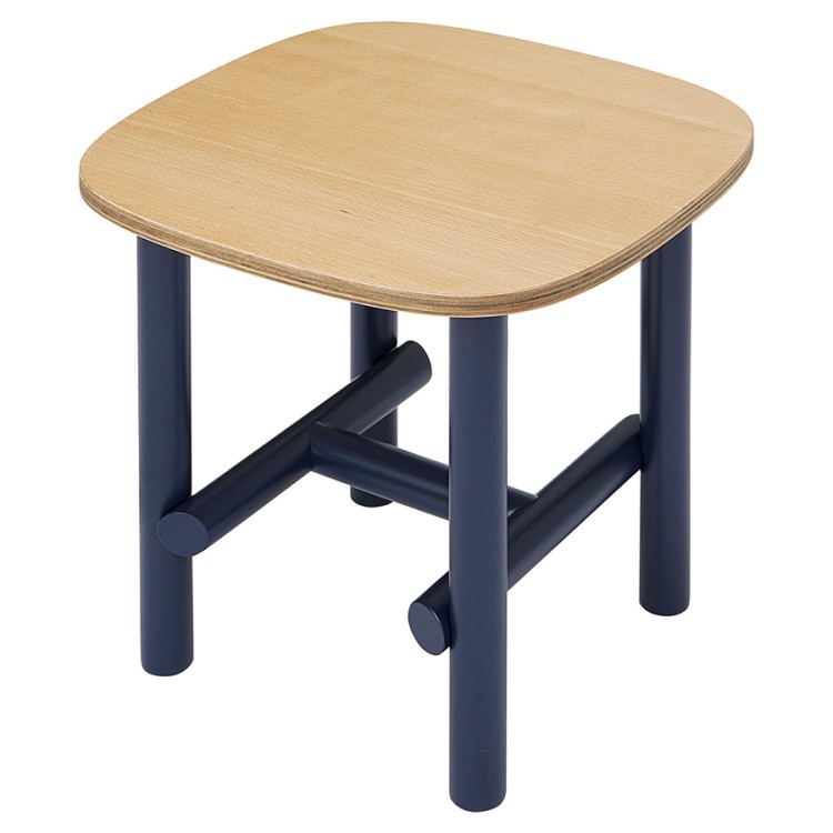 Столик ottal, 44,5х44,5х45 см, бук, бежевый/синий (78225) Столик ottal, 44,5х44,5х45 см, бук, бежевый/синий (78225)