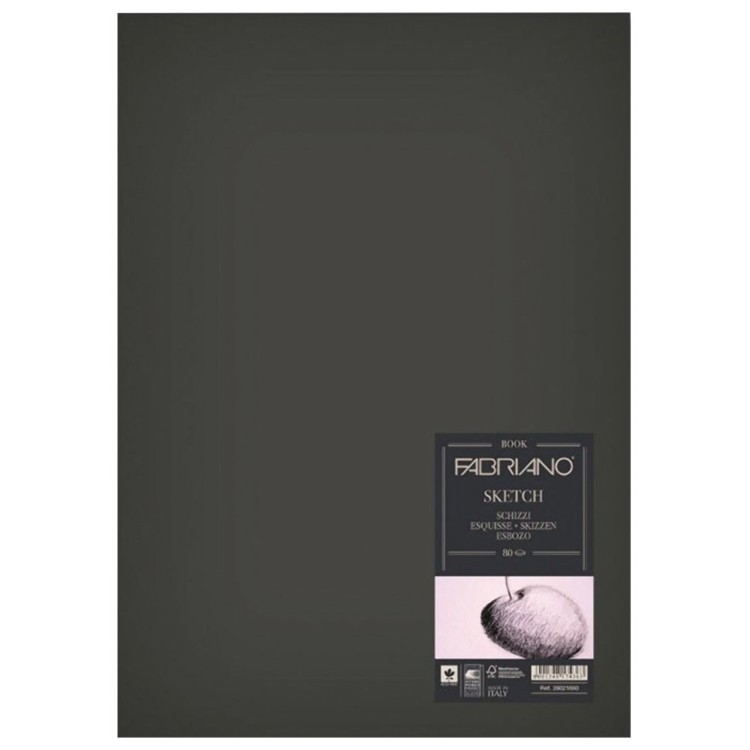 Блокнот для эскизов А5 Fabriano Sketchbook 80 листов, 110 г/м2, мелкое зерно 19100001 (69310)
