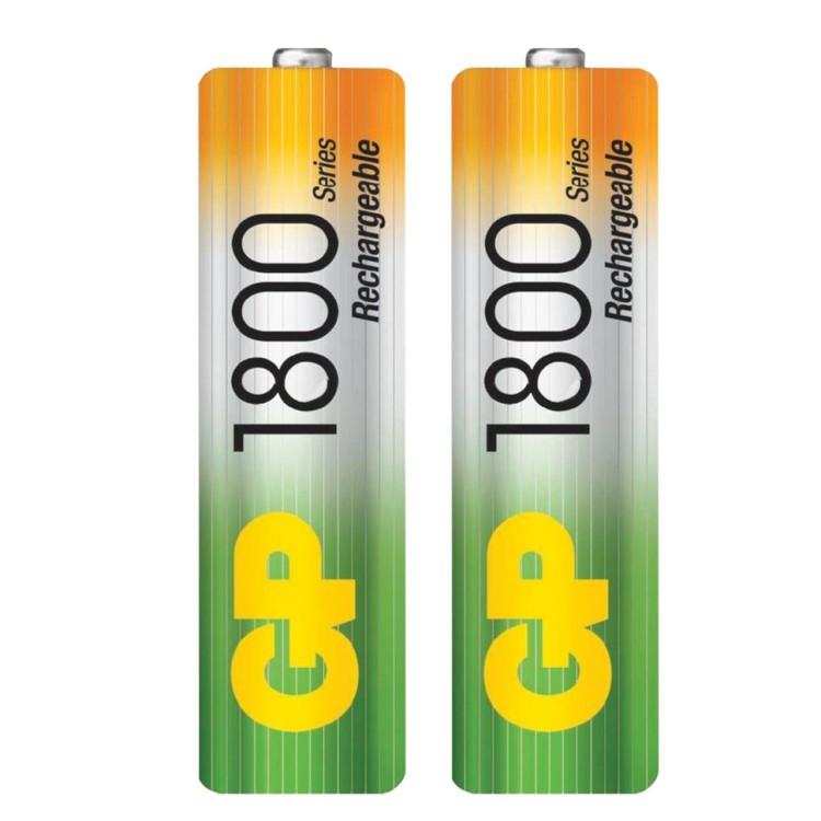 Батарейки аккумуляторные GP (АА) Ni-Mh 1800 mAh 2 шт 180AAHC-2DECRC2 (454107) (1) (65472)